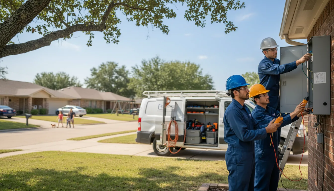 Certified electrician providing emergency electrical services in New Oxford, PA